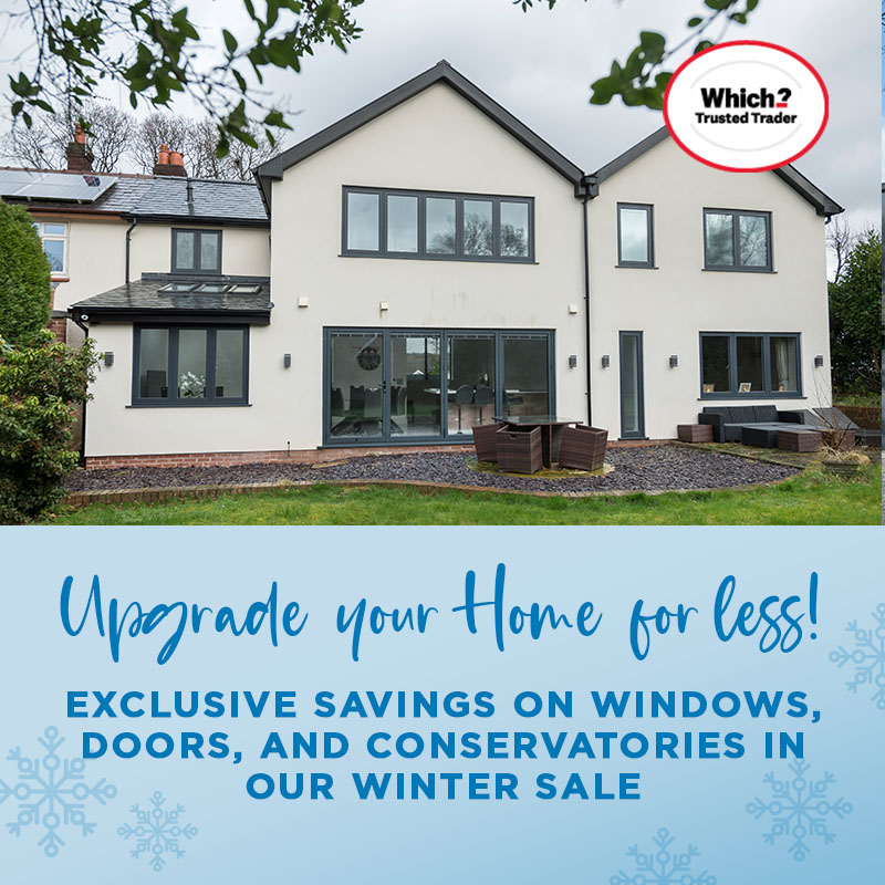 Abbey Windows Winter Sale Banner - Exclusive savings on windows, doors, and conservatories starting Boxing Day.